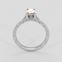 1.32 Ct. Peach Morganite Ring, 10K White Gold 3