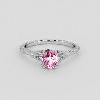 1.14 Ct. Pink Spinel Ring, 10K White Gold 1
