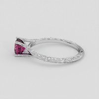 1.19 Ct. Purplish Pink Spinel Ring, 10K White Gold 4