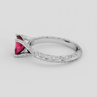 1.20 Ct. Pink Sapphire Ring, 10K White Gold 4