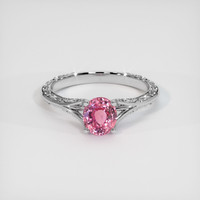 1.30 Ct. Padparadscha Sapphire Ring, 10K White Gold 1