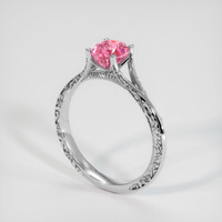 1.30 Ct. Padparadscha Sapphire Ring, 10K White Gold 2