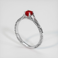 0.44 Ct. Ruby Ring, 10K White Gold 2