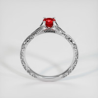 0.44 Ct. Ruby Ring, 10K White Gold 3