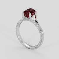 2.02 Ct. Ruby Ring, 10K White Gold 2