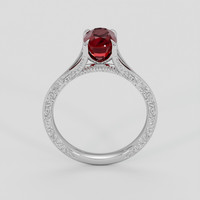 2.02 Ct. Ruby Ring, 10K White Gold 3