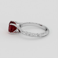 2.02 Ct. Ruby Ring, 10K White Gold 4
