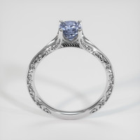 1.28 Ct. Greyish Blue Sapphire Ring, 10K White Gold 3