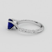 1.31 Ct. Blue Sapphire Ring, 10K White Gold 4