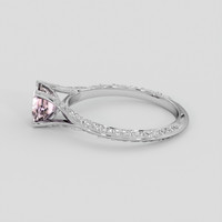 1.05 Ct. Purplish Pink Sapphire Ring, 10K White Gold 4