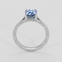 1.42 Ct. Blue Sapphire Ring, 10K White Gold 3