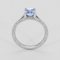 1.15 Ct. Blue Sapphire Ring, 10K White Gold 3
