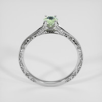 0.40 Ct. Bluish Green Sapphire Ring, 10K White Gold 3