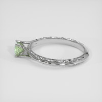 0.40 Ct. Bluish Green Sapphire Ring, 10K White Gold 4
