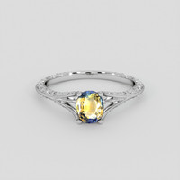 1.08 Ct. Bi Color / Parti Sapphire Ring, 10K White Gold 1