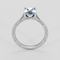 1.80 Ct. Blue Sapphire Ring, 10K White Gold 3