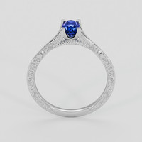 0.70 Ct. Blue Sapphire Ring, 10K White Gold 3