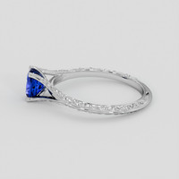 0.70 Ct. Blue Sapphire Ring, 10K White Gold 4