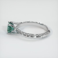 0.92 Ct. Greenish Blue Sapphire Ring, 10K White Gold 4