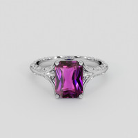 2.24 Ct. Purple Sapphire Ring, 10K White Gold 1