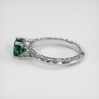 0.84 Ct. Greenish Blue Sapphire Ring, 10K White Gold 4