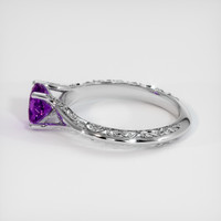 0.91 Ct. Purple Sapphire Ring, 10K White Gold 4