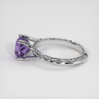 2.10 Ct. Purple Sapphire Ring, 10K White Gold 4