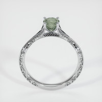 0.74 Ct. Green Sapphire Ring, 10K White Gold 3