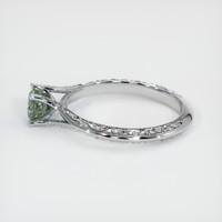 0.74 Ct. Green Sapphire Ring, 10K White Gold 4