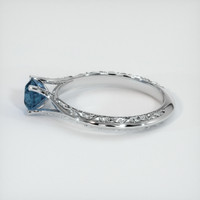 0.77 Ct. Sapphire Ring, 14K White Gold 4
