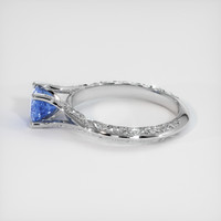 0.97 Ct. Sapphire Ring, 14K White Gold 4