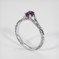 0.70 Ct. Bi Color Sapphire Ring, 14K White Gold 2