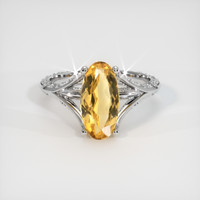 2.92 Ct. Gemstone Ring, 14K White Gold 1