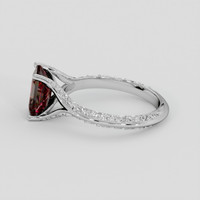 1.95 Ct. Red Garnet Ring, 14K White Gold 4