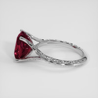 4.61 Ct. Red Garnet Ring, 14K White Gold 4