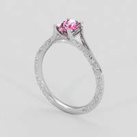 1.14 Ct. Pink Spinel Ring, 14K White Gold 2
