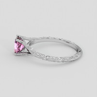 1.14 Ct. Pink Spinel Ring, 14K White Gold 4