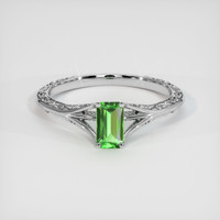 0.54 Ct. Gemstone Ring, 14K White Gold 1