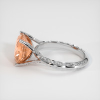 5.19 Ct. Padparadscha Sapphire Ring, 14K White Gold 4