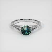1.12 Ct. Bi Color Sapphire Ring, 14K White Gold 1