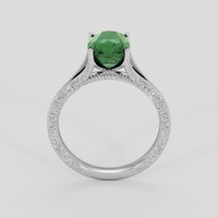 3.02 Ct. Green Sapphire Ring, 14K White Gold 3