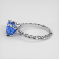 3.03 Ct. Blue Sapphire Ring, 14K White Gold 4
