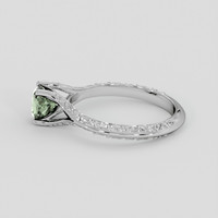 1.05 Ct. Green Sapphire Ring, 14K White Gold 4