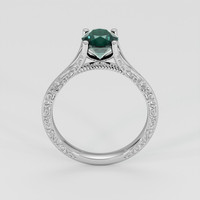 1.22 Ct. Bluish Green Sapphire Ring, 14K White Gold 3