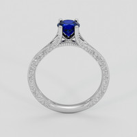 0.82 Ct. Blue Sapphire Ring, 14K White Gold 3