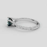 1.33 Ct. Bi Color Sapphire Ring, 14K White Gold 4