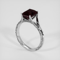 3.15 Ct. Color Change Sapphire Ring, 14K White Gold 2