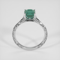 2.08 Ct. Bluish Green Sapphire Ring, 14K White Gold 3