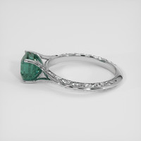 2.08 Ct. Bluish Green Sapphire Ring, 14K White Gold 4