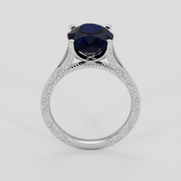 5.99 Ct. Blue Sapphire Ring, 14K White Gold 3